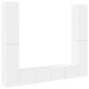 vidaXL Ensemble de meubles TV 6 pcs Blanc Bois d'ing&eacute;nierie