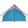 vidaXL Tente familiale avec toit Bleu et gris 315 x 286 x 200 cm