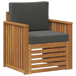 vidaXL Canap&eacute; d&rsquo;ext&eacute;rieur Bois d'acacia massif et polyester Naturel