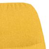 vidaXL Chaise de relaxation Jaune moutarde Tissu