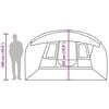 vidaXL Tente de camping tunnel 5 personnes bleu imperm&eacute;able