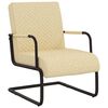 vidaXL Chaise cantilever Cr&egrave;me Similicuir