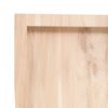 vidaXL Comptoir de salle de bain 80x60x(2-6) cm bois massif non trait&eacute;
