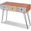 vidaXL Table console avec 3 tiroirs Marron