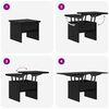 vidaXL Table basse Ch&ecirc;ne noir 55 x 54,5 x 45 cm Bois d'ing&eacute;nierie