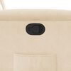 vidaXL Fauteuil inclinable beige tissu microfibre