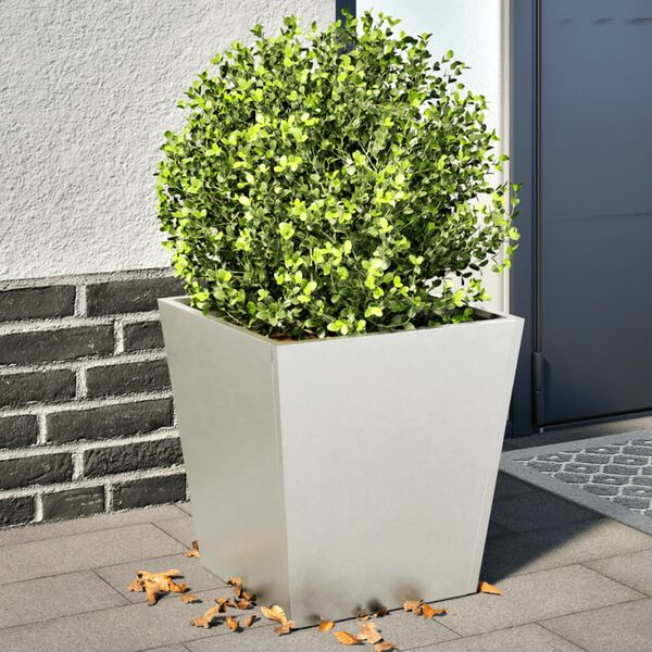 vidaXL Jardini&egrave;res 2 pcs 40x40x40 cm acier inoxydable