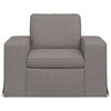 vidaXL Canap&eacute; 60cm Taupe M&eacute;tал