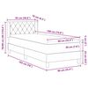 vidaXL Lit &agrave; ressorts avec matelas Vert fonc&eacute; 190 x 90 cm Velours