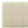 vidaXL Tabouret de bar Cr&egrave;me Velours