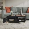 vidaXL Table basse noir 90x60x35 cm bois d'ing&eacute;nierie
