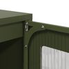vidaXL Buffet vert olive 100,5x39x107 cm acier lamin&eacute; &agrave; froid