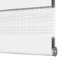 vidaXL Store z&egrave;bre blanc 90x200 cm largeur du tissu 85,9 cm polyester
