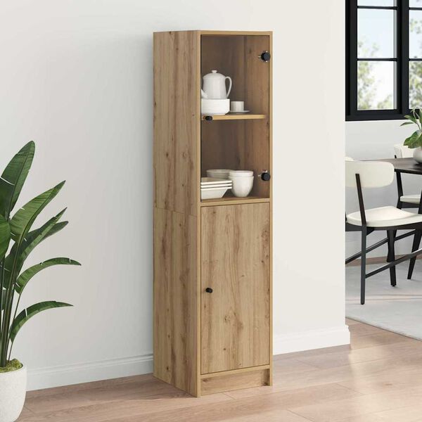 vidaXL Haut Armoire Ch&ecirc;ne artisanal 35 x 37 x 142 cm Bois d'ing&eacute;nierie