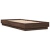 vidaXL Cadre de lit sans matelas ch&ecirc;ne marron 100x200 cm