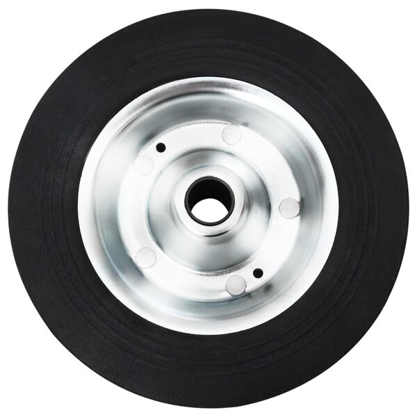 vidaXL Roue de jauge &Oslash;20x5 cm caoutchouc solide et acier