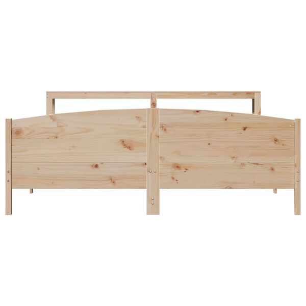 vidaXL Cadre de lit sans matelas 200x200 cm bois massif de pin