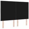 vidaXL T&ecirc;te de lit LED Gris fonc&eacute; 144 cm Cuir synth&eacute;tique