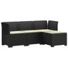 vidaXL Canap&eacute; de jardin 4 places avec coussins style rotin PP