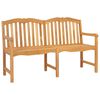 vidaXL Banc en Bois Sculpt&eacute; en Rose 150 x 60,5 x 95 cm Naturel