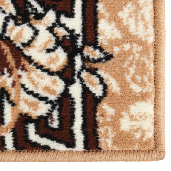 vidaXL Tapis BCF Beige 100x450 cm