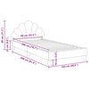 vidaXL Cadre de lit pour enfants avec t&ecirc;te de lit Pourpre 90 x 200 cm