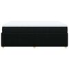 vidaXL Sommier &agrave; lattes de lit avec matelas Noir 160x200 cm Tissu