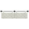 vidaXL T&ecirc;te de lit suspendue Cr&egrave;me 170 x 55 x 5 cm Velours