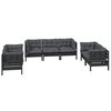 vidaXL Salon de jardin 7 pcs avec coussins bois de pin massif
