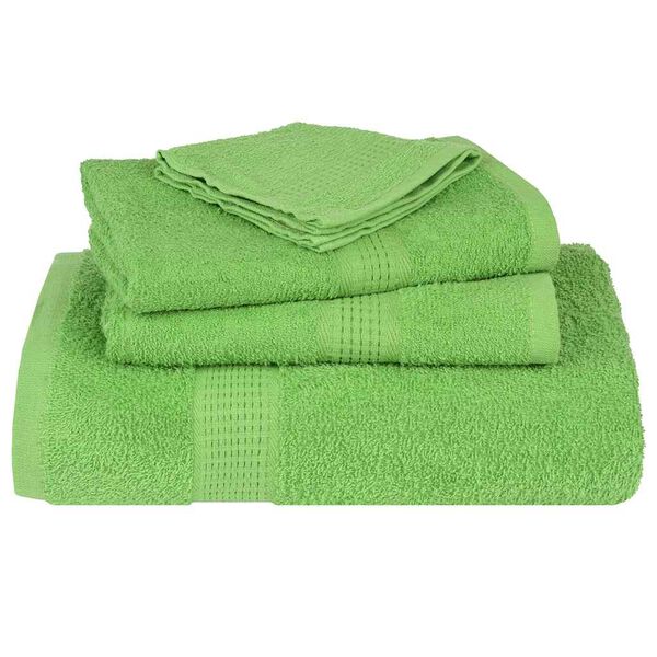 vidaXL Essuie-mains FROGN 10 pcs vert pomme 50x100 cm 360 g/m&sup2;