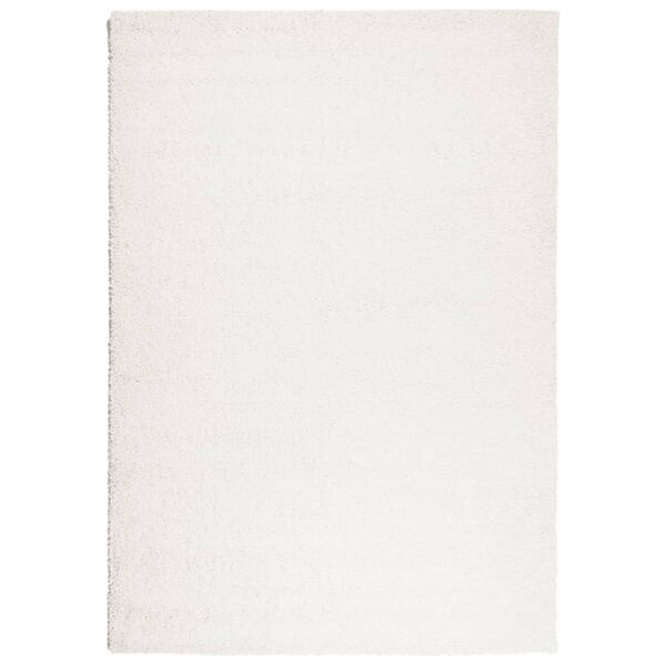 vidaXL Tapis shaggy PAMPLONA poils longs moderne cr&egrave;me 140x200 cm