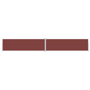 vidaXL Auvent lat&eacute;ral r&eacute;tractable Marron 180x1200 cm