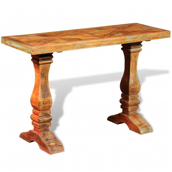 vidaXL Table console Bois de récupération massif