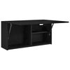 vidaXL Armoire murale de bain noir 80x25x40 cm bois d'ing&eacute;nierie