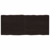 vidaXL Dessus de table bois massif trait&eacute; bordure assortie