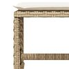 vidaXL Ensemble &agrave; manger de jardin et coussins 9 pcs beige Poly rotin