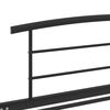 vidaXL Cadre de lit sans matelas noir m&eacute;tal 100x200 cm