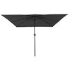vidaXL Parasol de jardin Anthracite et noir 295 x 295 x 245 cm