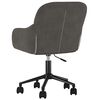 vidaXL Chaise pivotante de bureau Gris foncé Velours