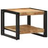 vidaXL Table basse 50x50x38 cm bois de manguier massif brut