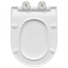 vidaXL Si&egrave;ge de toilette R&eacute;glable Blanc 50 x 36,5 x 5 cm Polypropyl&egrave;ne