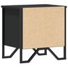 vidaXL Table de chevet Noir 40 x 30 x 40 cm Agglom&eacute;r&eacute;