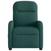 vidaXL Fauteuil inclinable électrique Vert foncé Tissu