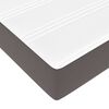 VidaXL Cadre de lit ottoman avec matelas gris 200x200 cm similicuir