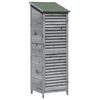 vidaXL Abri de jardin Gris 59 x 56 x 176 cm Bois de Sapin Massif