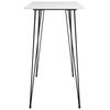 vidaXL Ensemble de bar 5 pcs Blanc et gris