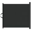 vidaXL Porte r&eacute;tractable pour animaux de compagnie noir 117,5x125 cm