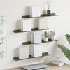 vidaXL &Eacute;tag&egrave;re flottante 4 pcs Vert olive 60 x 9 x 2,5 cm Acier