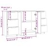 vidaXL Buffets 3 pcs Blanc Bois d'ing&eacute;nierie