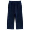 Pantalons pour enfants velours c&ocirc;tel&eacute; bleu marine 104
